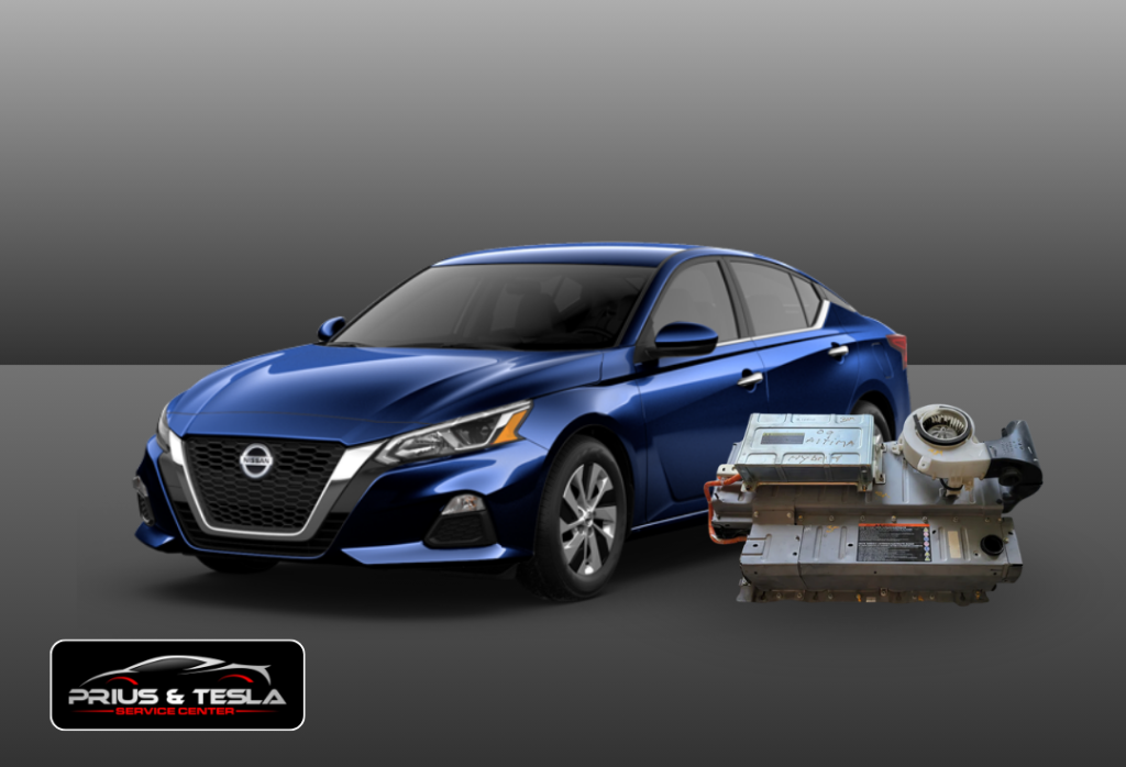 Nissan Altima hybrid battery service and replacement at Toyota and Tesla Service Center, Santa Clara
