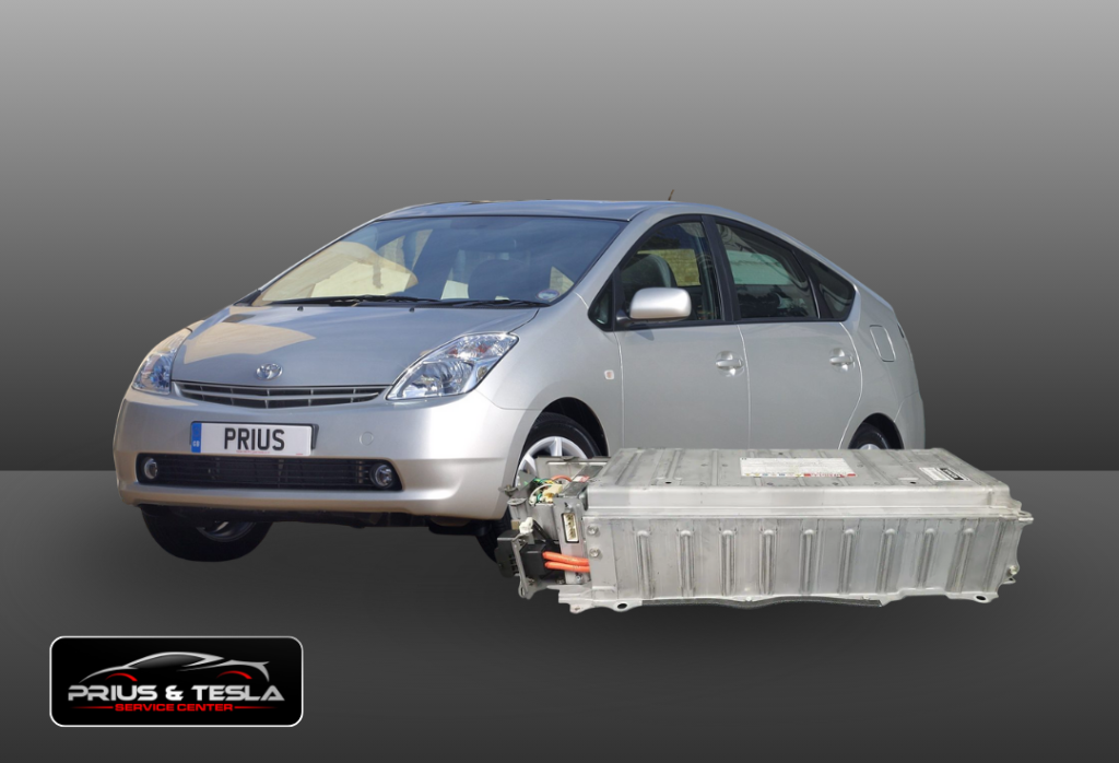 Toyota Camry hybrid battery service and replacement at Toyota and Tesla Service Center, Santa Clara