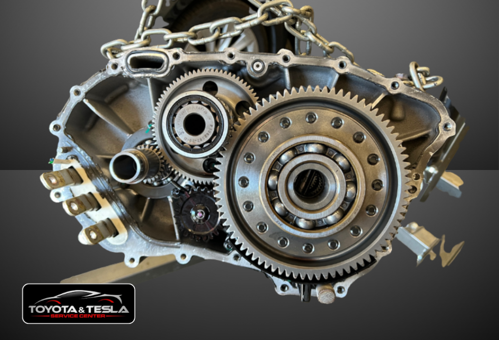 Tesla Model S gear box rebuild at Toyota and Tesla Service Center in Santa Clara, CA