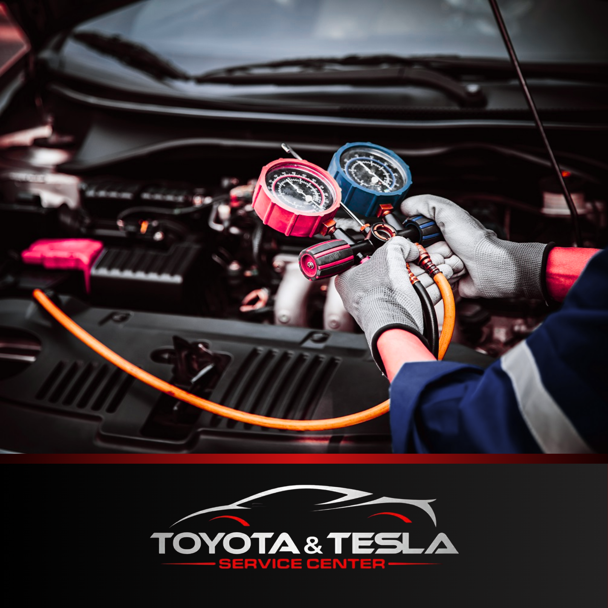 Hybrid and EV air conditioning system repair for Toyota and Tesla in Santa Clara, CA